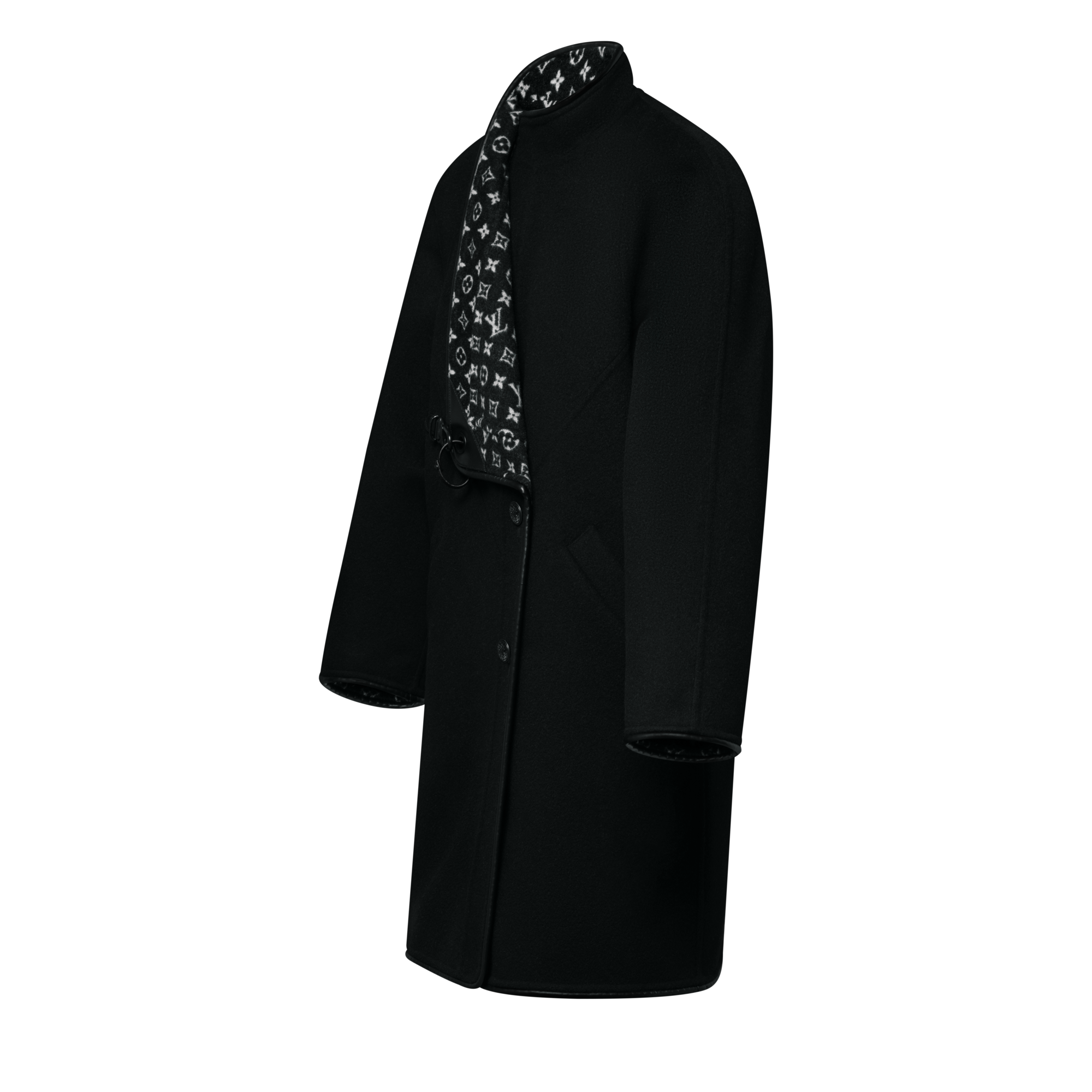 Double Face Long Clip Front Coat - Ready to Wear | LOUIS VUITTON